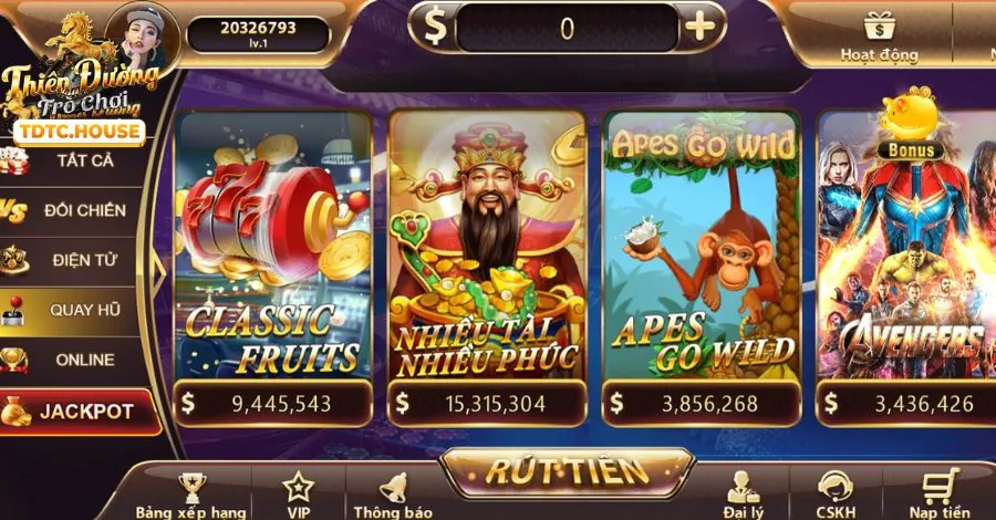 Hình ảnh máy đánh bạc slot game với biểu tượng jackpot